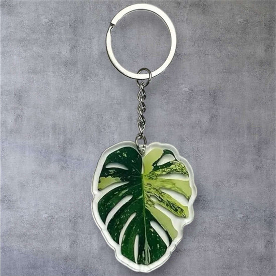 Keyring - Monstera Deliciosa Variegated