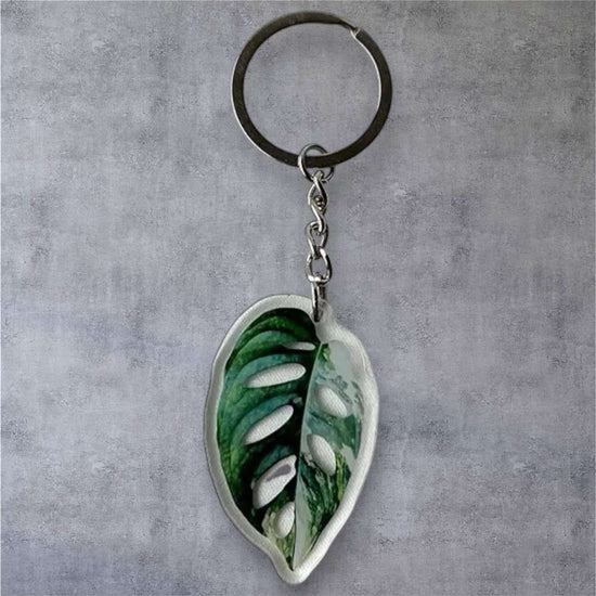 Keyring - Monstera Adansonii Variegated