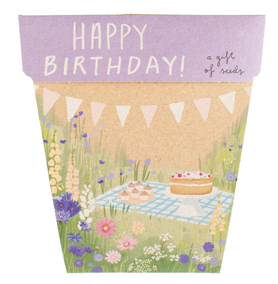 Happy Birthday Picnic - Gift of Seeds Card